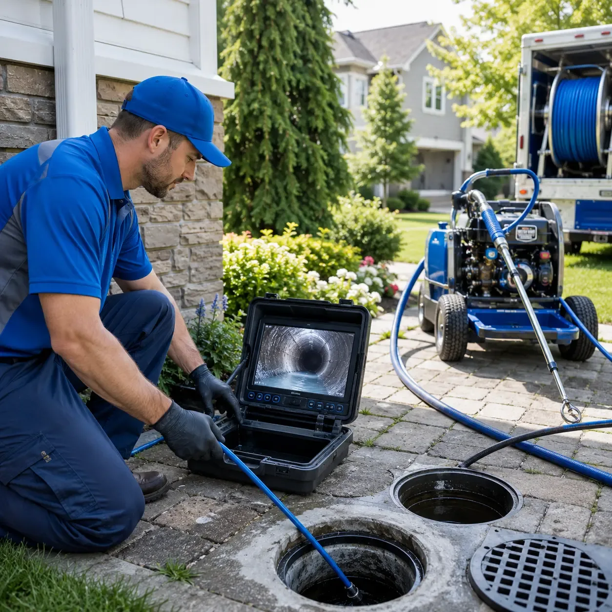 Outdoor drain cleaning professionals serving Fairfield, VT